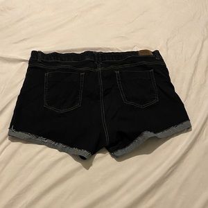 Dark denim shorts